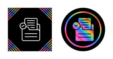 Document Check Vector Icon