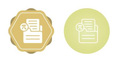 Document Insert Formula Vector Icon