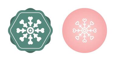 Love snowflake Vector Icon