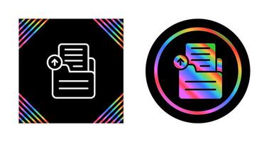 Document Upload Vector Icon
