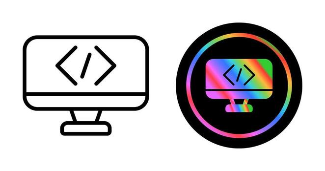 Coding Vector Icon