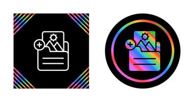 Document Insert Image Vector Icon