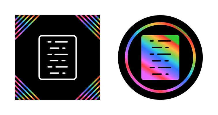 Document Align Center Vector Icon