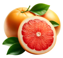 ai gerado Toranja png fresco Toranja png suculento Toranja isolado maduro Toranja png vermelho Toranja png todo e metade Toranja png toranjas png fresco toranjas png