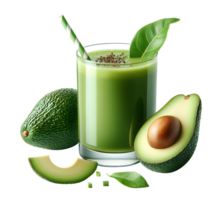 ai gegenereerd een glas van avocado sap PNG avocado smoothie PNG groen fruit smoothie PNG groen fruit sap PNG vers fruit smoothie PNG vers fruit sap PNG avocado schudden PNG