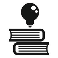 Book stack idea icon simple vector. Problem insight vector