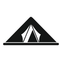 Travel tent icon simple vector. Life safety hiking vector