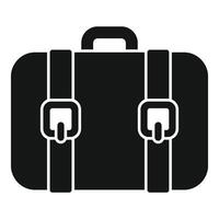 Travel bag icon simple vector. Safety life health vector