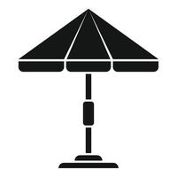 Beach umbrella icon simple vector. Care sun people vector