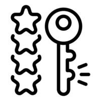 Business meeting key note icon outline vector. Good rating vector