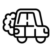 Car fumes icon outline vector. Speed gas co2 vector