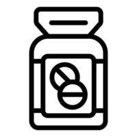 Pet care pills icon outline vector. Lost finder vector