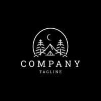 AI generated Camping logo vector icon design template