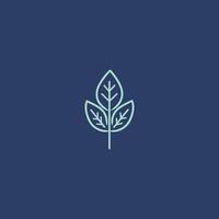 AI generated Abstract leaf icon logo design vector