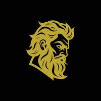 AI generated Zeus logo design vector illustration