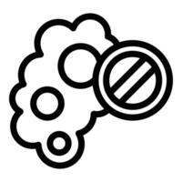 Carbon smoke icon outline vector. Gas car co2 vector