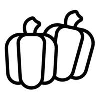 Farm eco pumpkin icon outline vector. Food market vector