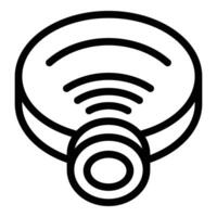 Collar dog tracker icon outline vector. Animal care vector