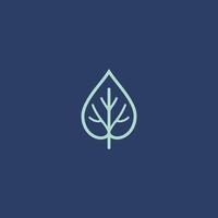 AI generated Abstract leaf icon logo design vector