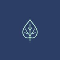 AI generated Abstract leaf icon logo design vector