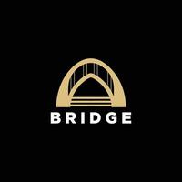 AI generated A powerful and unique bridge builder logo design. vector