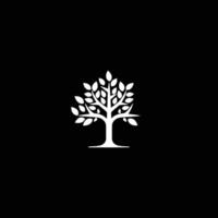 AI generated Tree logo icon template design. Garden plant natural line symbol. Green branch with leaves business sign. Vector illustration.