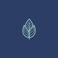 AI generated Abstract leaf icon logo design vector