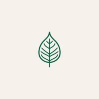 AI generated Abstract leaf icon logo design vector