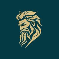 AI generated Zeus logo design vector illustration