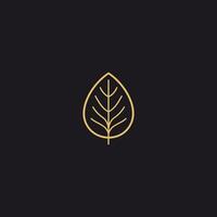 AI generated Abstract leaf icon logo design vector