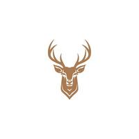 ai generado ciervo logo vector icono diseño modelo