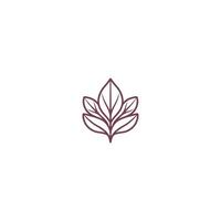 AI generated Abstract leaf icon logo design vector