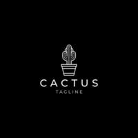ai generado cactus logo vector icono diseño modelo