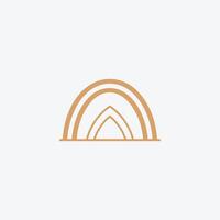 AI generated A powerful and unique bridge builder logo design. vector