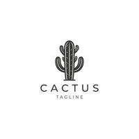 AI generated Cactus logo vector icon design template