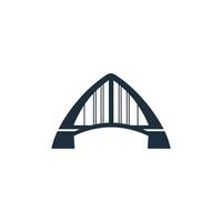 AI generated A powerful and unique bridge builder logo design. vector