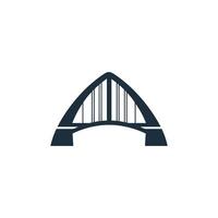 AI generated A powerful and unique bridge builder logo design. vector