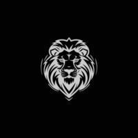 AI generated Lion head logo icon.Premium king animal sign. Vector illustration.