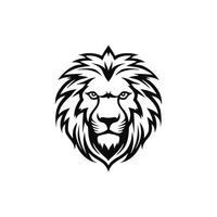 AI generated Lion head logo icon.Premium king animal sign. Vector illustration.