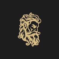AI generated Zeus logo design vector illustration