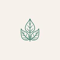AI generated Abstract leaf icon logo design vector