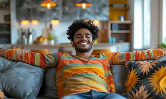 AI generated Comfort Celebrating Homeownership Happiness photo