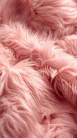 AI generated Soft Embrace Pink Furry Warmth photo