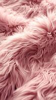 AI generated Soft Embrace Pink Furry Warmth photo