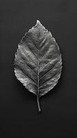AI generated Midnight Leaf Elegance in Black photo