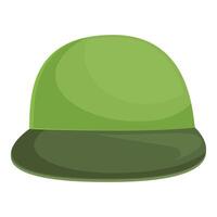 Green canine hat icon cartoon vector. Winter clothes vector