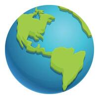 World planet icon cartoon vector. International digital vector