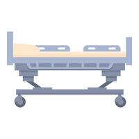 Hospital bed icon cartoon vector. Medical equipment vector