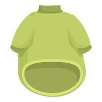 Green pet cloth icon cartoon vector. Happy canine vector