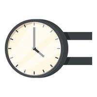 Metro subway clock icon cartoon vector. Exit service vector